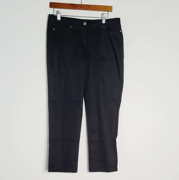 White‎ and black House market crop leg slacks size 6 - Picture 1 of 5